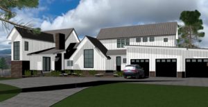 visual rendering of the exterior of a home from a denver general contractor