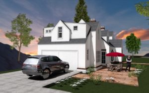 visual mockup of exterior home renovation result created by denver general contractor